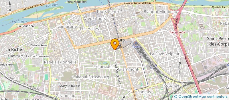 localisation de l'entreprise IPXTEL  TOURS