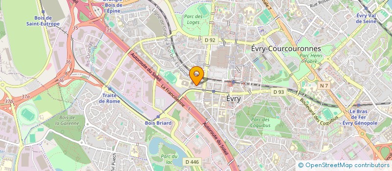 localisation de l'entreprise IR 317 à EVRY-COURCOURONNES