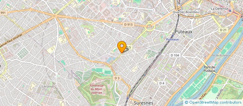 localisation de l'entreprise IR ASSURANCES à NANTERRE
