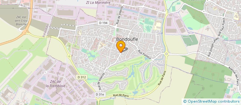 localisation de l'entreprise IR-IS à BONDOUFLE
