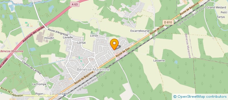 localisation de l'entreprise IR'LANDES  BENESSE-MAREMNE