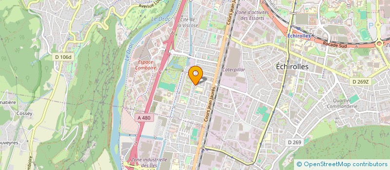 localisation de l'entreprise IR TRANSPORTS  ECHIROLLES