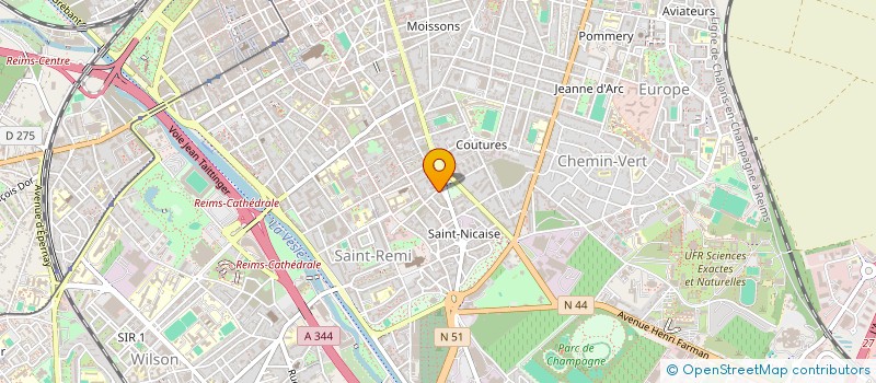 localisation de l'entreprise IRACEMA  REIMS