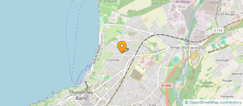 localisation de l'entreprise IRACO à THONON-LES-BAINS