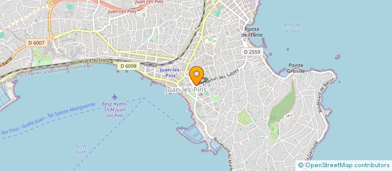 localisation de l'entreprise IRADIOLOGIE à ANTIBES