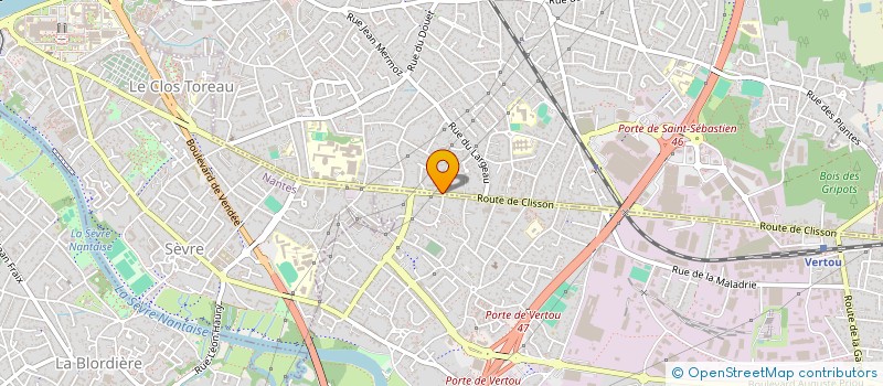 localisation de l'entreprise IRAISER GROUP à SAINT-SEBASTIEN-SUR-LOIRE