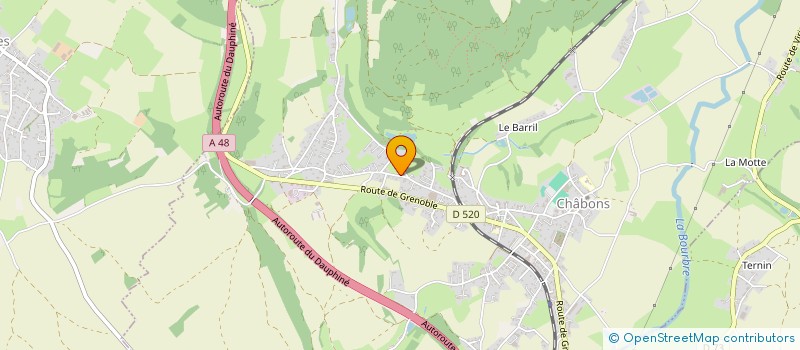 localisation de l'entreprise IRAKCE  CHABONS