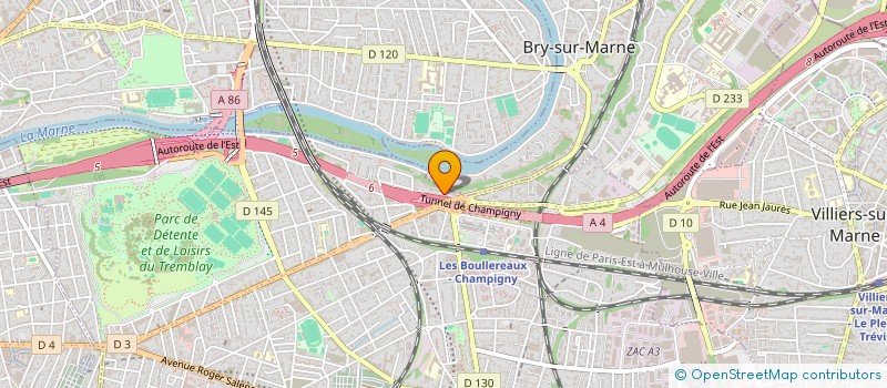 localisation de l'entreprise IRASYA à CHAMPIGNY-SUR-MARNE