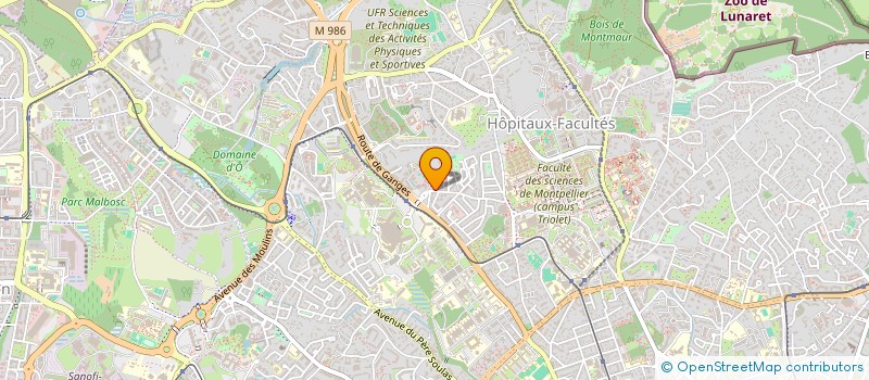 localisation de l'entreprise IRATEN  MONTPELLIER