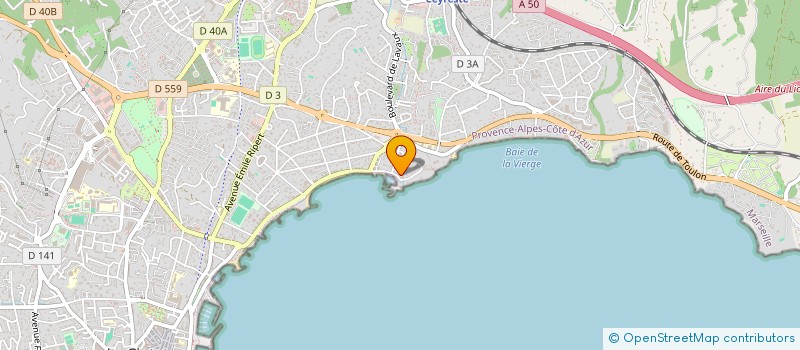 localisation de l'entreprise IRATEV INSTITUT DE RECHERCHE ET APPLICATIONS TECHNIQUES AUX ENERGIES DU VIVANT  LA CIOTAT