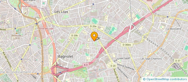 localisation de l'entreprise IRAUBER  BAGNOLET