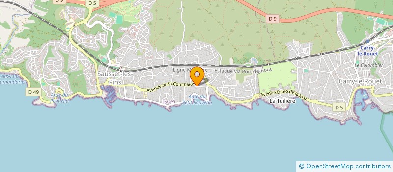 localisation de l'entreprise IRAULU à SAUSSET-LES-PINS