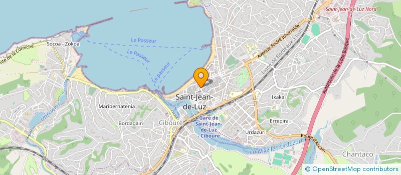 localisation de l'entreprise IRAZUSTA PILAR ET MARIE à SAINT-JEAN-DE-LUZ