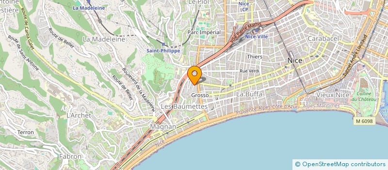 localisation de l'entreprise IRB ELEC à NICE