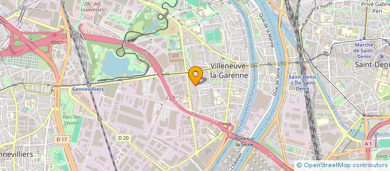 localisation de l'entreprise IRB TCE à VILLENEUVE-LA-GARENNE