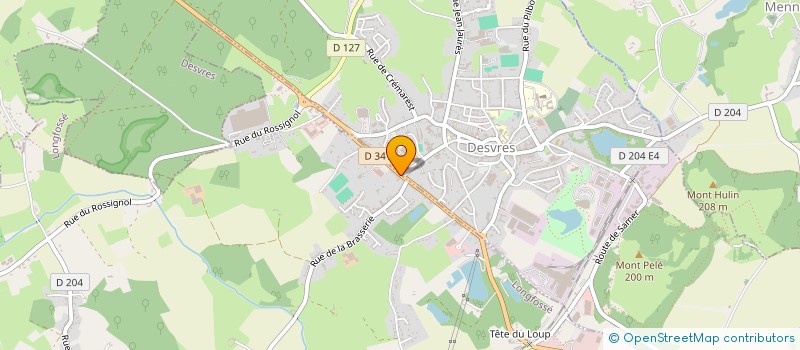 localisation de l'entreprise IRBAC  LONGFOSSE