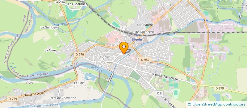 localisation de l'entreprise IRBAS à DIGOIN