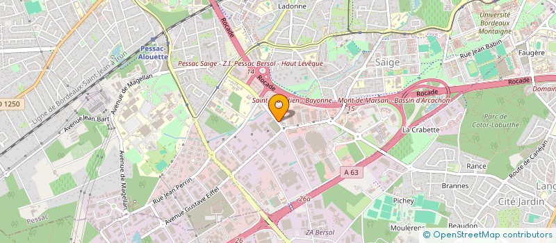 localisation de l'entreprise IRCA OPTIC à PESSAC