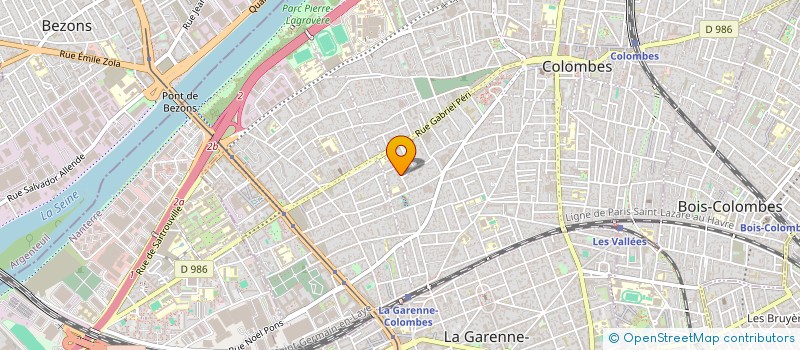 localisation de l'entreprise IRCANA  COLOMBES