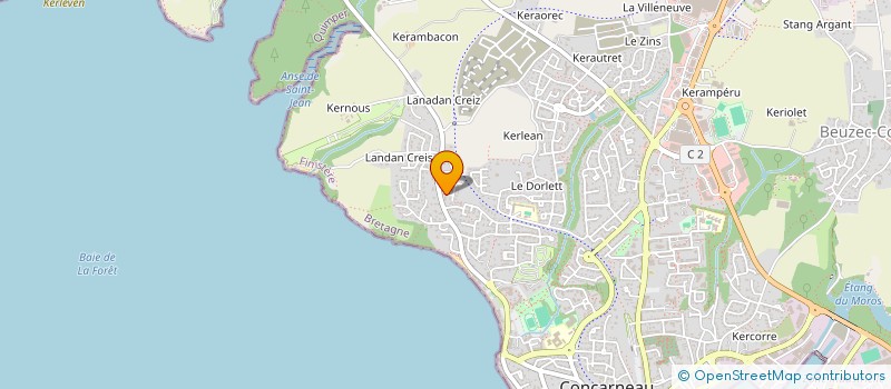 localisation de l'entreprise IRCEAU  CONCARNEAU