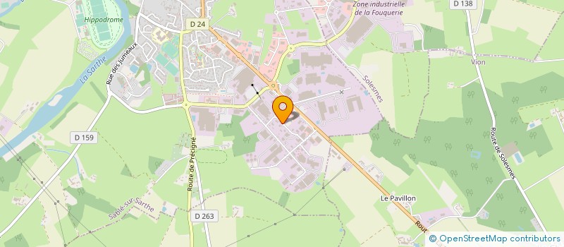 localisation de l'entreprise IRCO à SABLE-SUR-SARTHE