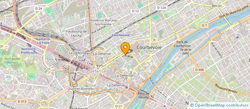 localisation de l'entreprise IRD PROD  COLOMBES