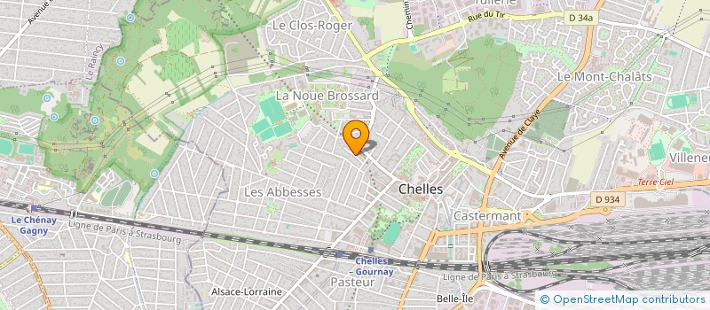 localisation de l'entreprise IRDENE à CHELLES