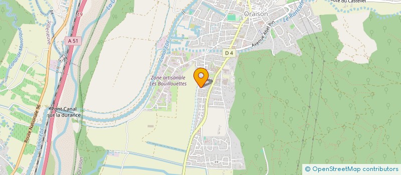 localisation de l'entreprise IRDJ  ORAISON