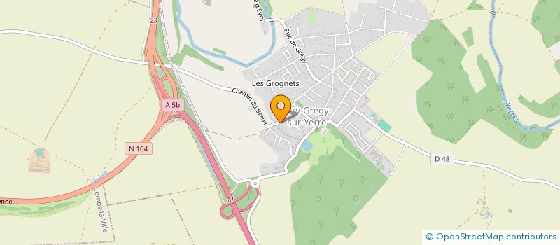 localisation de l'entreprise IRE ATTURA  EVRY-GREGY-SUR-YERRE