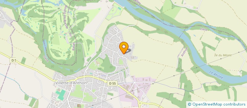 localisation de l'entreprise IREA à REYRIEUX