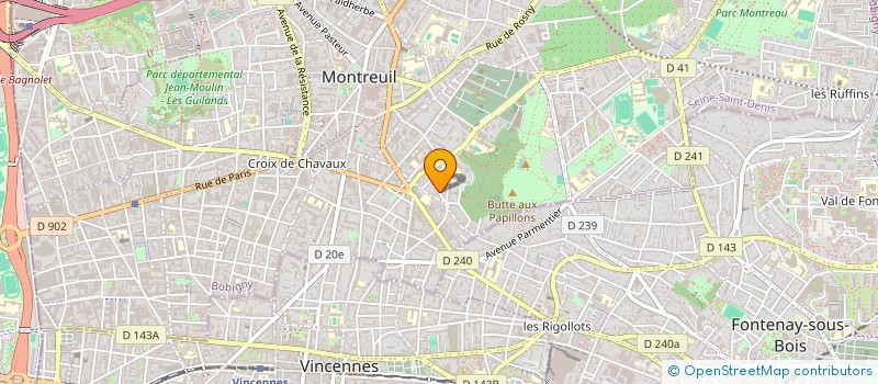localisation de l'entreprise IREC à MONTREUIL