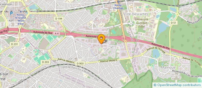 localisation de l'entreprise IREC  NOISY-LE-GRAND