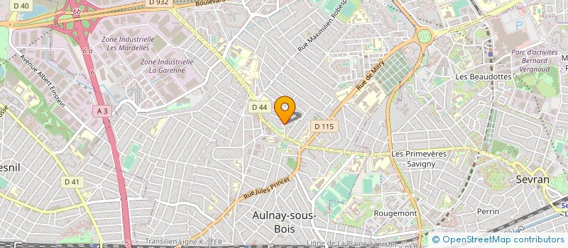 localisation de l'entreprise IREC à AULNAY-SOUS-BOIS