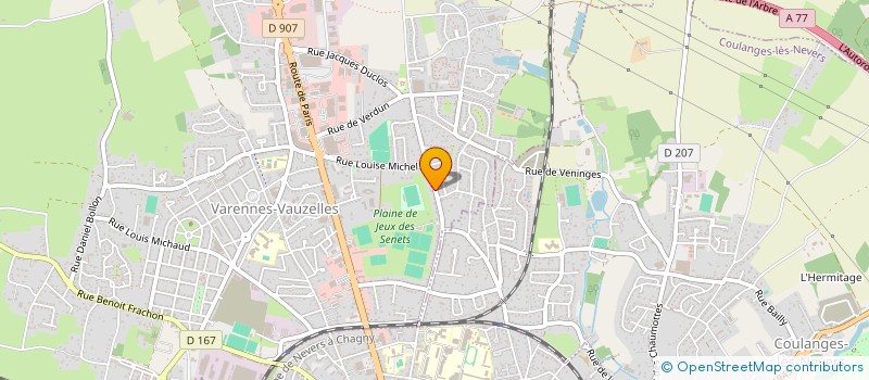 localisation de l'entreprise IREGE LOCA  VARENNES-VAUZELLES