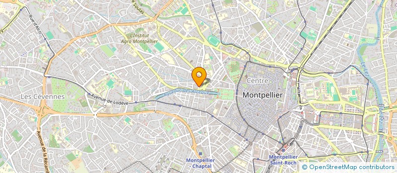localisation de l'entreprise IREL à MONTPELLIER