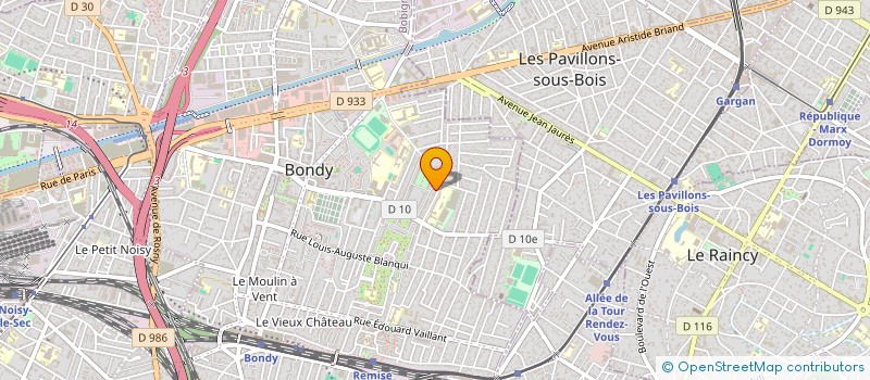 localisation de l'entreprise IREM  BONDY