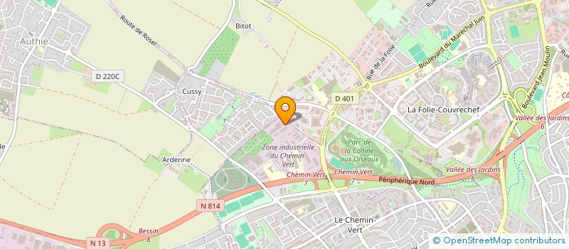 localisation de l'entreprise IREM à CAEN