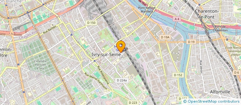 localisation de l'entreprise IRENE  IVRY-SUR-SEINE