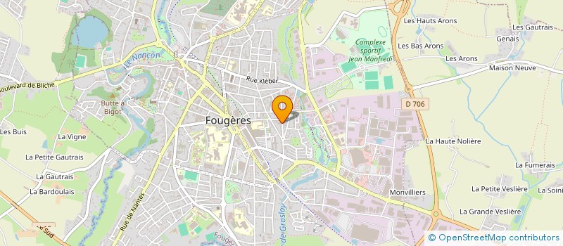 localisation de l'entreprise IRENE à FOUGERES