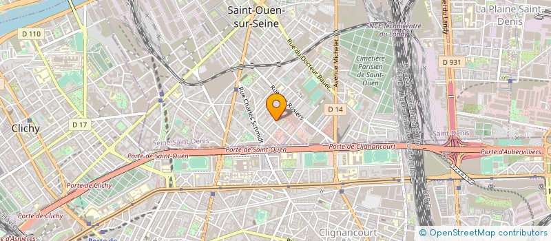 localisation de l'entreprise IRENE A PARIS à SAINT-OUEN-SUR-SEINE