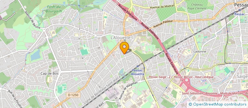 localisation de l'entreprise IRENE F.  PESSAC