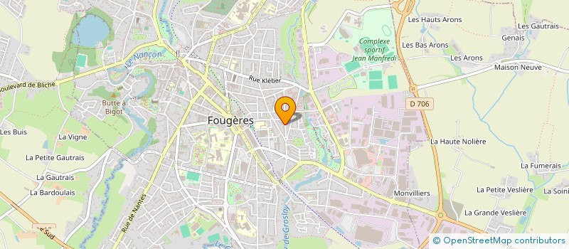 localisation de l'entreprise IRENE GERARD  FOUGERES