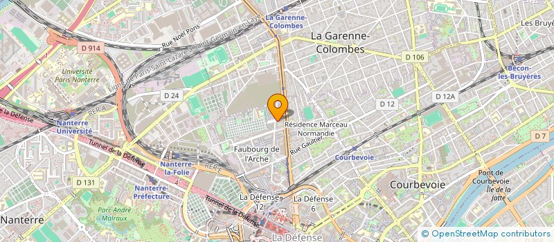localisation de l'entreprise IRENEA à COURBEVOIE