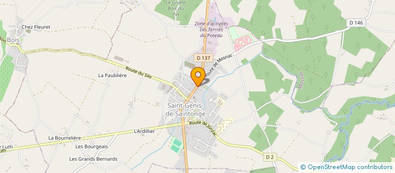 localisation de l'entreprise IREO SAINTONGE ET AUNIS  SAINT-GENIS-DE-SAINTONGE