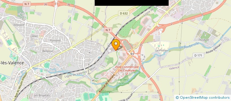 localisation de l'entreprise IREVA à SAINT-MARCEL-LES-VALENCE