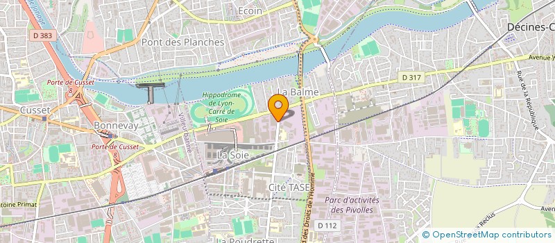 localisation de l'entreprise IRF à VAULX-EN-VELIN