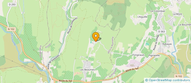 localisation de l'entreprise IRFAN (LE LABEL)  ALBA-LA-ROMAINE