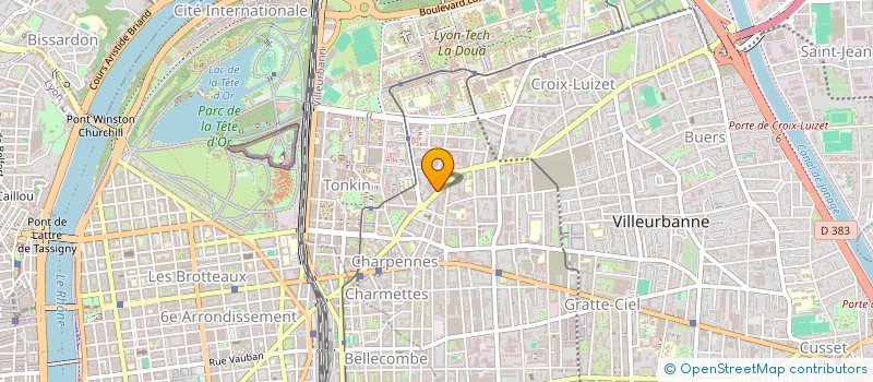 localisation de l'entreprise IRFL  VILLEURBANNE