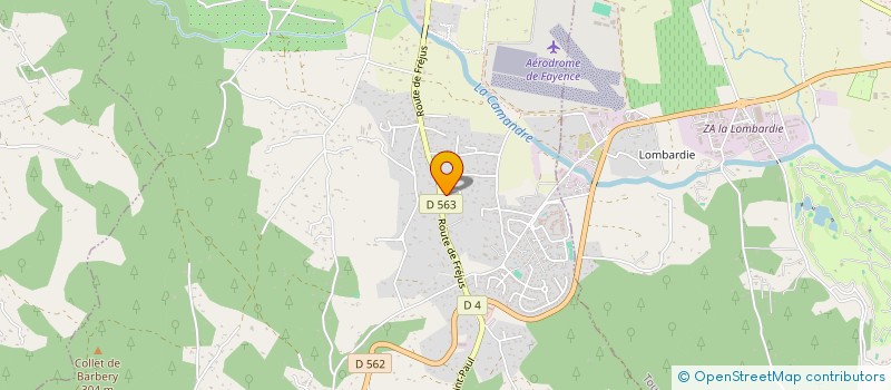 localisation de l'entreprise IRFO CONNECT à FAYENCE
