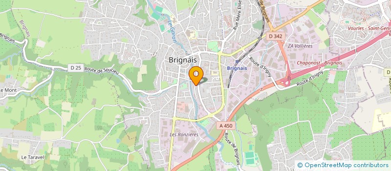 localisation de l'entreprise IRH SERVICES à BRIGNAIS